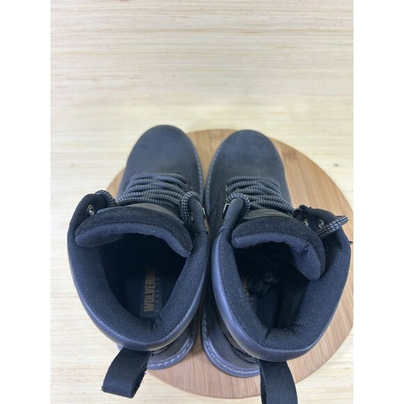 NEW Wolverine Floorhand Black Leather Steel Toe Boots Womens Size 9 - Picture 6 of 8